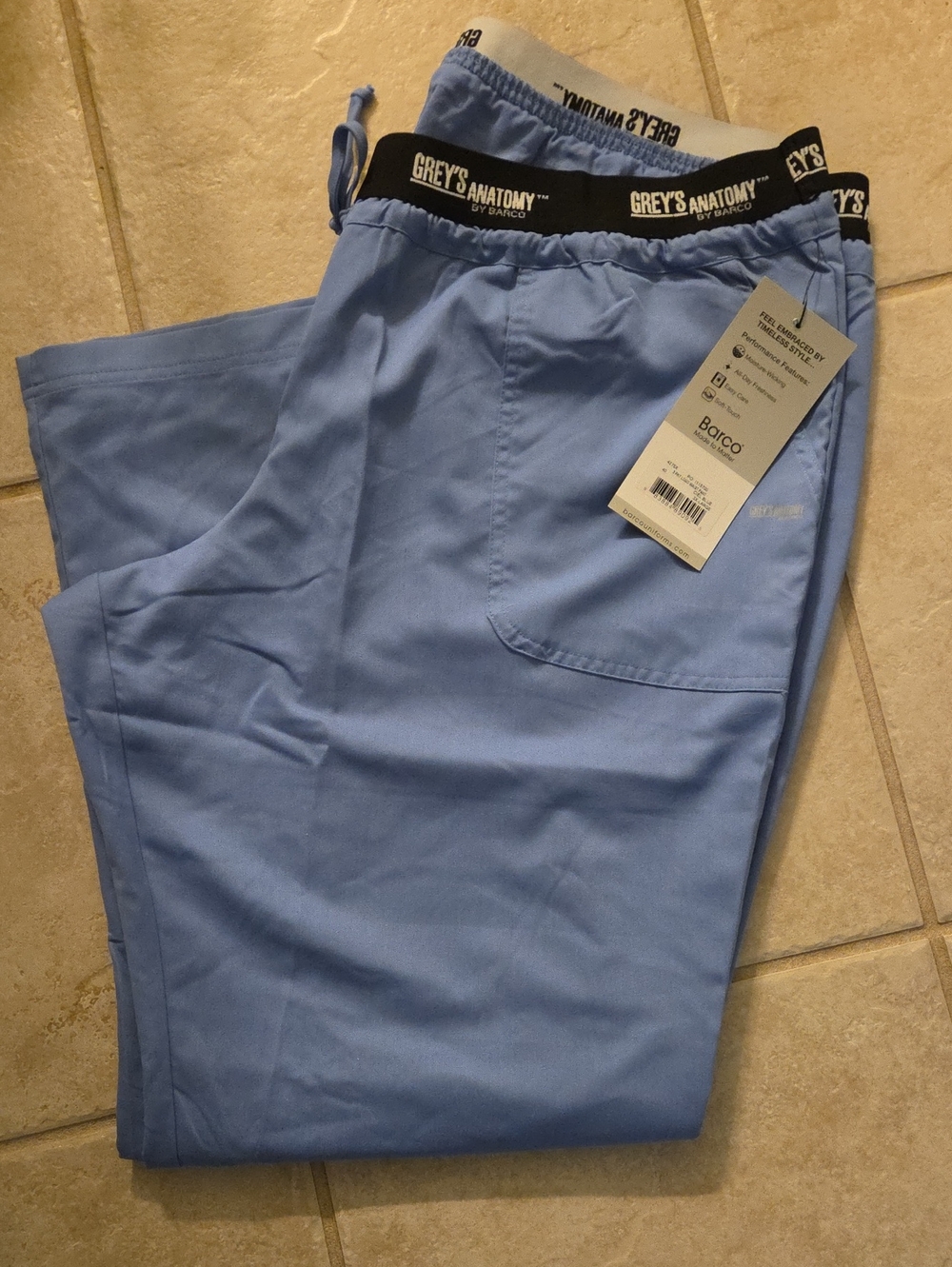 Grey's Anatomy Logo Waistband Scrub Pants